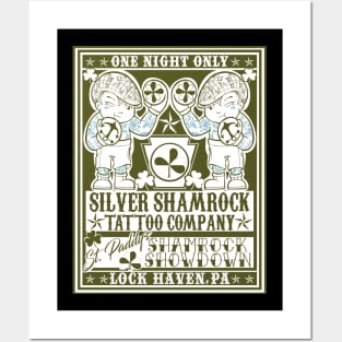 Silver Shamrock Tattoo Company Shamrock Showdown Flyer Posters and Art